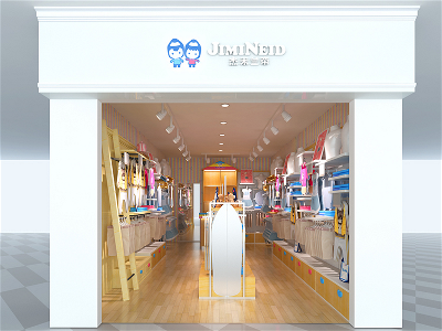 杰米兰帝品牌童装西北区加盟店店面效果图