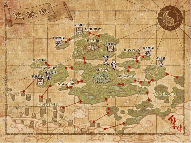 仙界传大场景地图 鸿蒙境