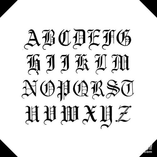 经典的罗马英文字体设计图片