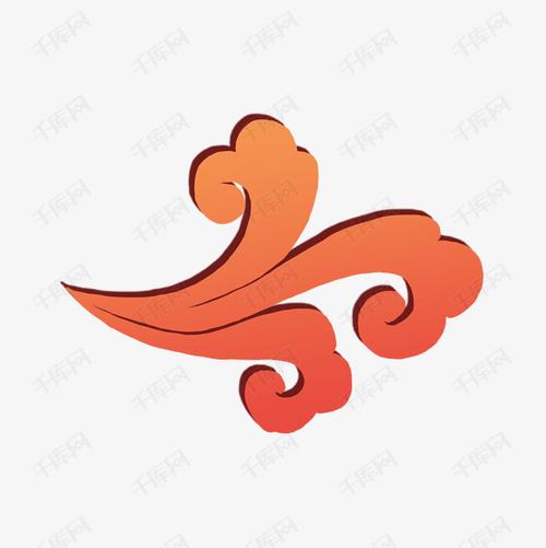 手绘祥云通用词中国风