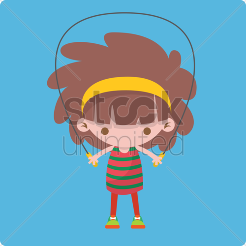 热门: girl jumping with a skipping rope