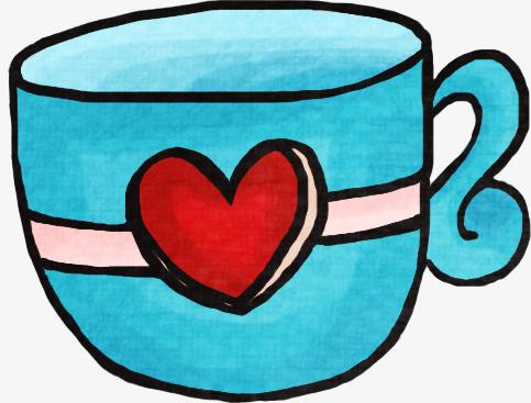 爱心水杯简笔画