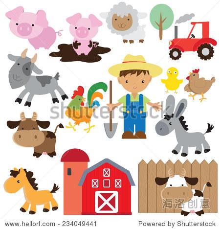 farm animal vector illustration
