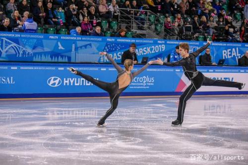 世界大学生运动会花样滑冰双人短节目 俄罗斯帅哥美女
