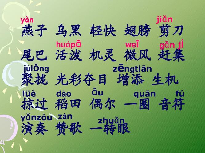 三年级下册语文第一课《燕子》ppt