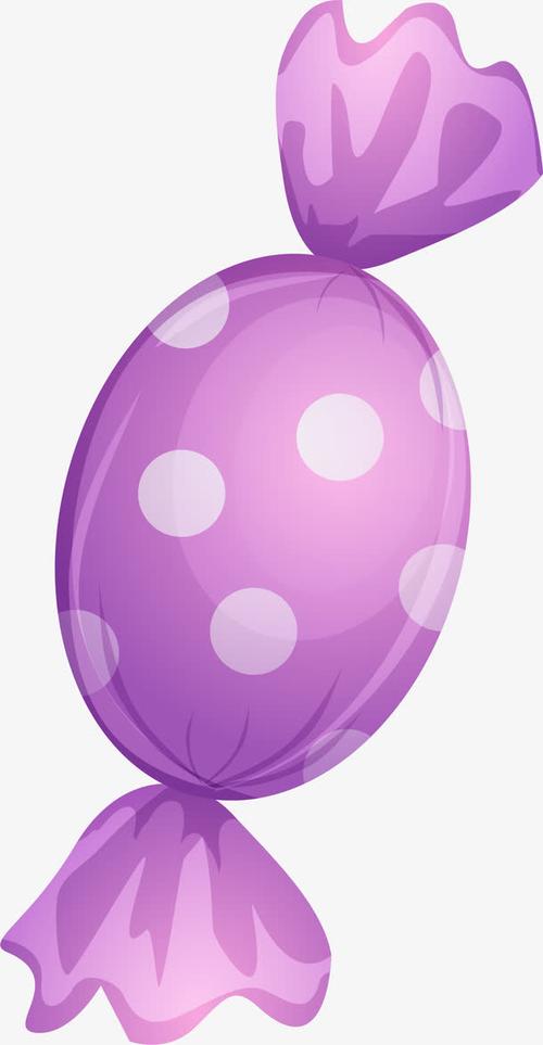 紫色卡通糖果