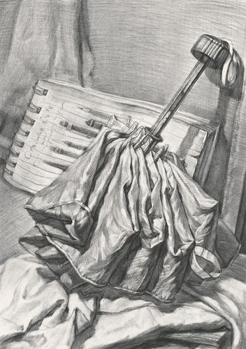 生活文体类素描 静物单体 雨伞