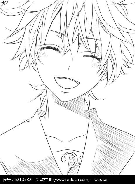 简笔画漫画人物少年