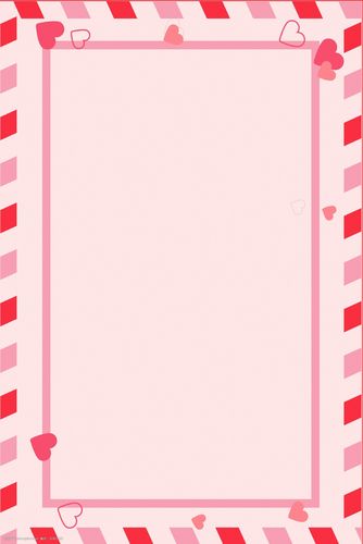 可爱卡通爱心边框背景