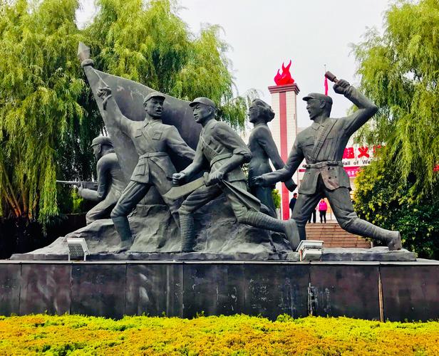 大宽故乡高塘旅游景点 渭华起义纪念馆与江南印象竹溪里摄影