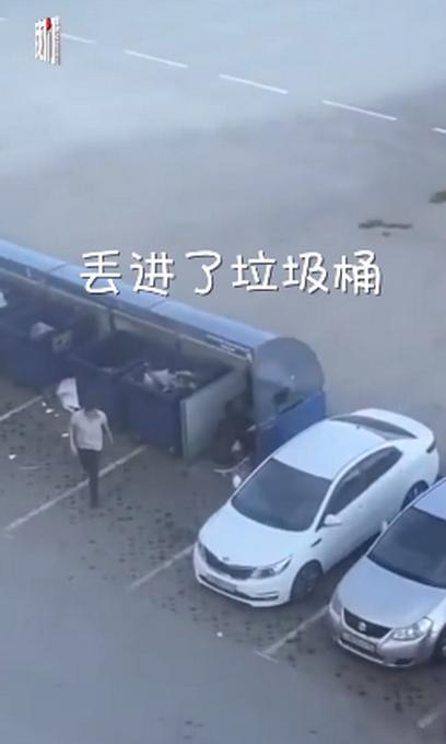 吵架吵不过将女朋友扔垃圾桶什么情况?网友笑称不愧战斗民族