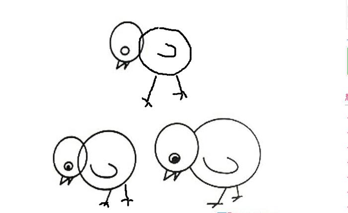 小鸡快跑儿童画图片_小鸡儿童绘画图集