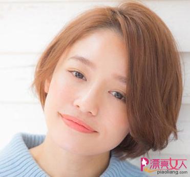 女生偏分短发发型 梨形脸轻松修颜