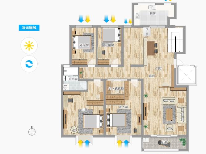 文景嘉园4室0厅0卫1厨183.00㎡户型图