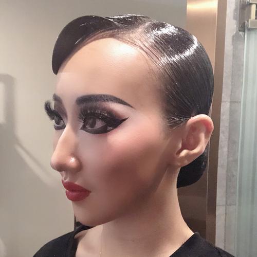 国标舞妆容与发型_发型_妆容_小红书