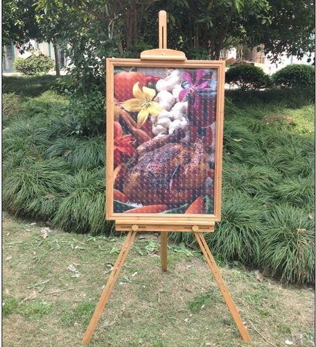 竹制儿童学生升降便携式折叠美术素描写生台大号画架相框厂家批发