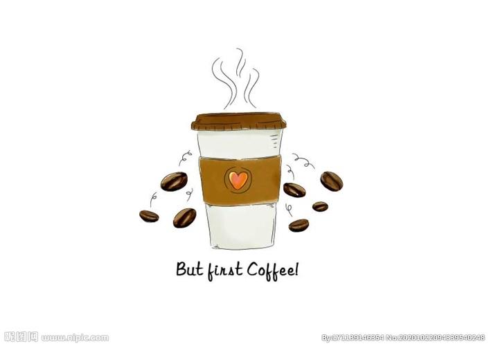咖啡手绘图片