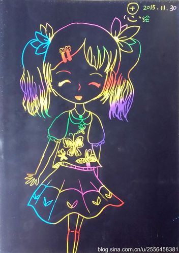 刮画2——卡通女孩2