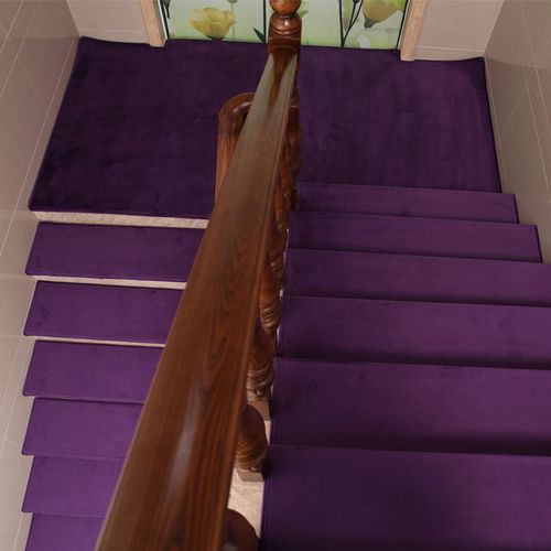 免胶自吸纯色楼梯地毯楼梯防滑垫踏步垫家用实木旋转楼梯地垫定制