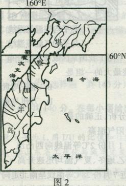 堪察加半岛是俄罗斯最大的半岛呈东北一西南走向延伸1200多千米北部以