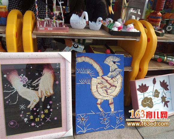 废旧物品手工作品:火柴画