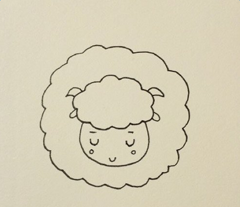 动物羊简笔画