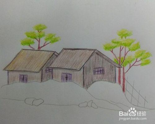 我的成长画册,手工册-铅笔画,风景画-汤圆创作