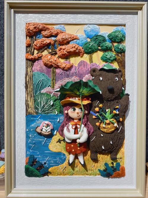 粘土画_粘土_插画_插画师_超轻粘土_兴趣爱好_手工