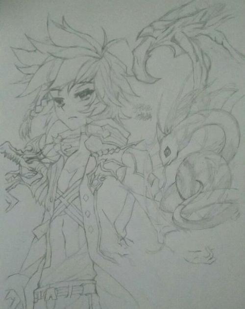 唐舞麟简笔画图