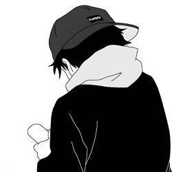 qq头像黑衣服男生头像图片素材