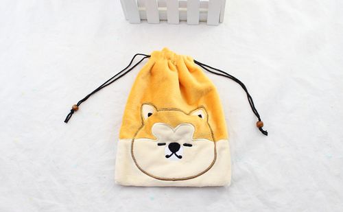 有现货15*18日韩可爱卡通动物束口袋 饰品袋小熊化妆品新款礼品袋