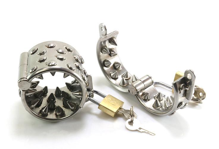 不锈钢睾丸吊坠另类刺激玩具性工具夫妻激情男用激情金属成人用品