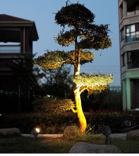 射树灯户外插地灯防水景观地插射草地灯园林室外照树