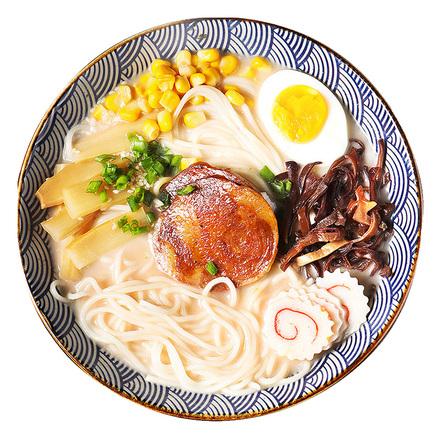 鬼壹口日式豚骨拉面速食方便拌面非油炸网红叉烧豚骨汤挂面2人份