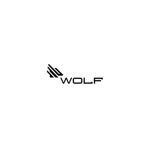 sold—minimalist howling wolf logo design