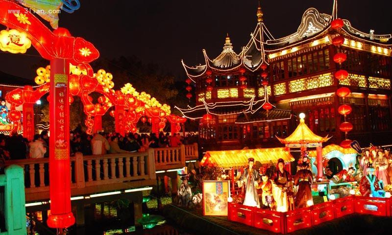 正月十五闹花灯图片