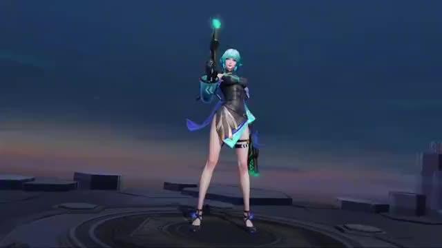 aov版孙尚香新皮肤:达尔文防线 模型特效都非常不错