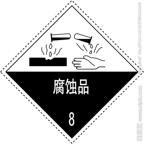 腐蚀品标识图片