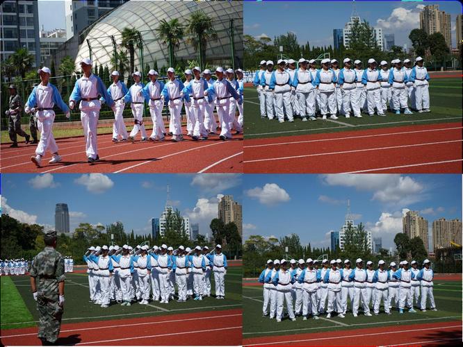 昆明滇池中学2021届新生入学军训汇报表演