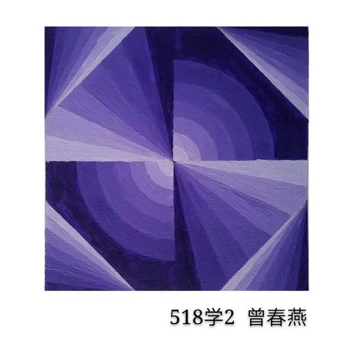 优秀作业:518学前专业——色彩构成——明度推移