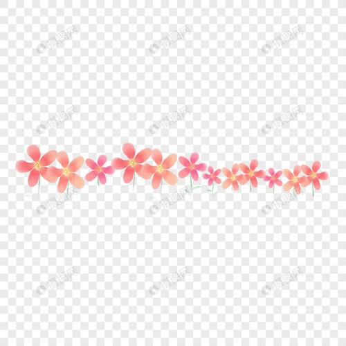 手绘小花分隔符元素素材下载-正版素材401477898-摄