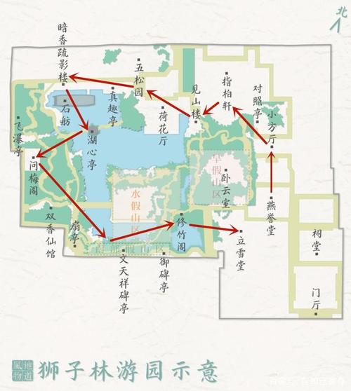 狮子林在苏州园林中以假山闻名,被称为"假山王国",在狮子林游荡,仿佛
