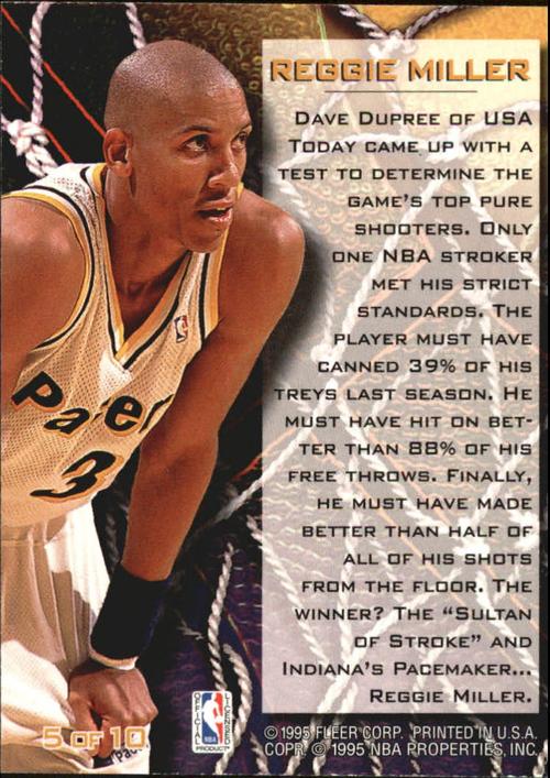 1994 95 fleer sharpshooters 5 reggie miller0 个结果.