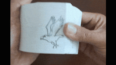 【微课堂】小小a4纸手翻书动画,一起来动动手指吧