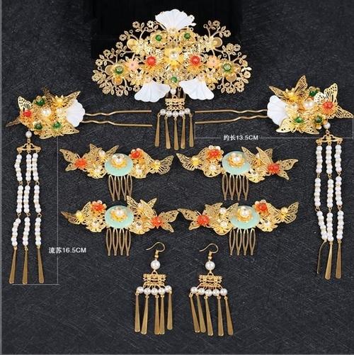 宫廷戏曲皇后唐朝首饰新娘饰品古装发饰