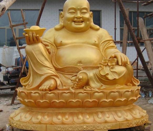 弥勒佛雕塑_弥勒佛铜像(图片)-唐县炬峰铜雕工艺品厂