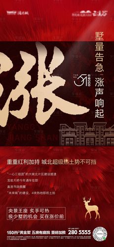 房地产涨价热销微信海报