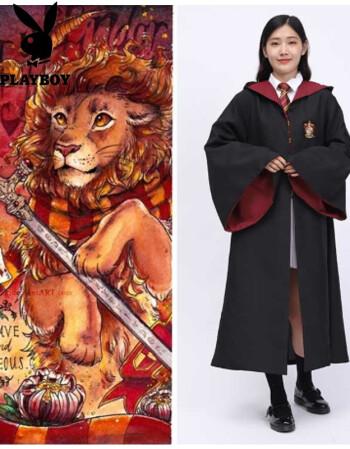 花花公子(playboy)哈迷cos哈利周边波特usj巫师魔法袍学院服蛇院狮院