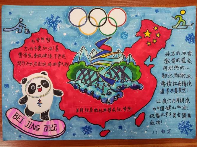 冬奥会手抄报简单又好看的模板内容