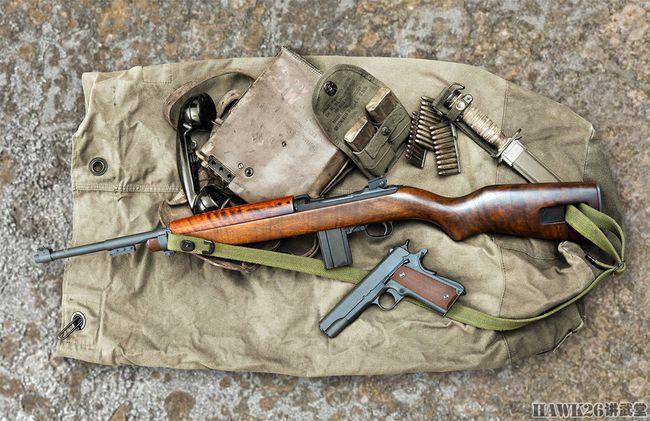 图说:m1卡宾枪 二战美国产量最大的枪械 世界第一种单兵自卫武器